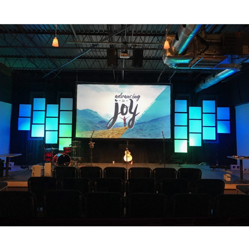 P2.976 indoor LED Video Wall – 9.84′ x 6.56′ – Full Package for Church – Plug and Play