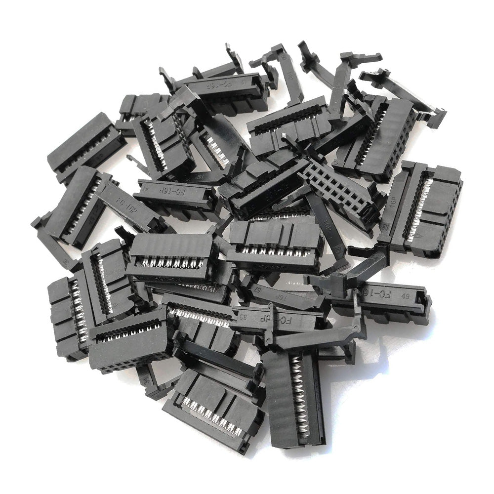 20pcs Flat Cable 16 Pins connector 6ft IDC Ribbon 1.27mm pitch