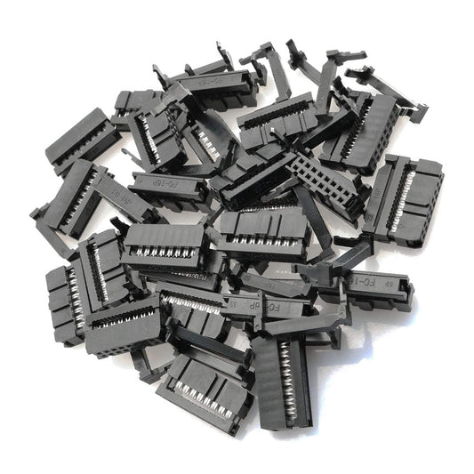 20pcs Flat Cable 16 Pins connector 6ft IDC Ribbon 1.27mm pitch