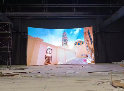 P2.976 Outdoor Curved Flexible LED Rental Cabinet 500x500mm  All-in-One Curvable LED Display