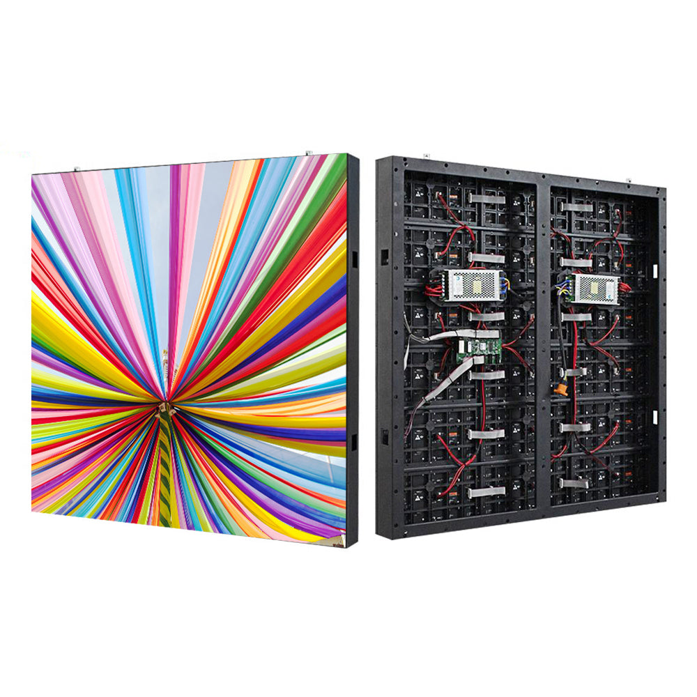 P10 Fixed Installation Iron Cabinet  indoor Full Color Wall-mouted LED Screen Led Video Wall Panel Size 960*960mm