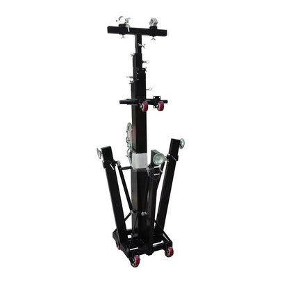 2 pcs 6M Height Telescopic Mobile Truss Lift Stand Square Sound Lighting Events LED display Hand Crank Stand  Aluminum Alloy